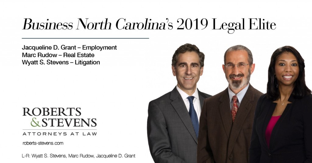 Business North Carolina Legal Elite 2019 - Roberts & Stevens, Asheville