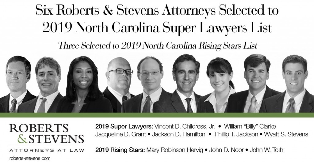 Roberts & Stevens NC Super Lawyers 2019